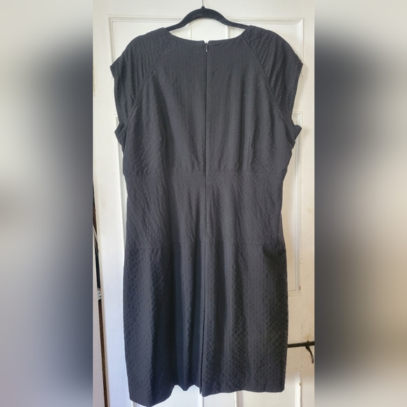 Calvin Klein Black Dress. Size 16. Cotton - Picture 2 of 4